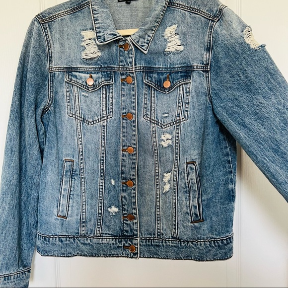 Nordstrom Distressed Denim Jacket - Picture 5 of 7